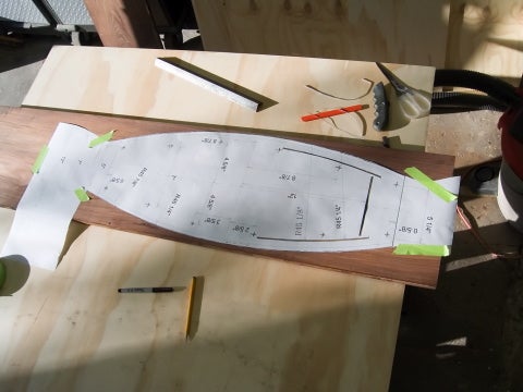 A template for a homemade wheeled projector.