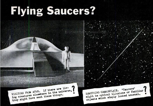 During one particularly UFO-fueled summer during the 1950's, we surveyed people who claimed they say "flying saucers" to ask what they thought was the most plausible explanation for what they'd witnessed. Read the results in "What Were the Flying Saucers?"