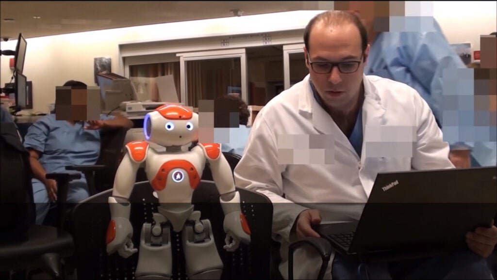NAO Robot Assists Doctor