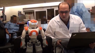 NAO Robot Assists Doctor