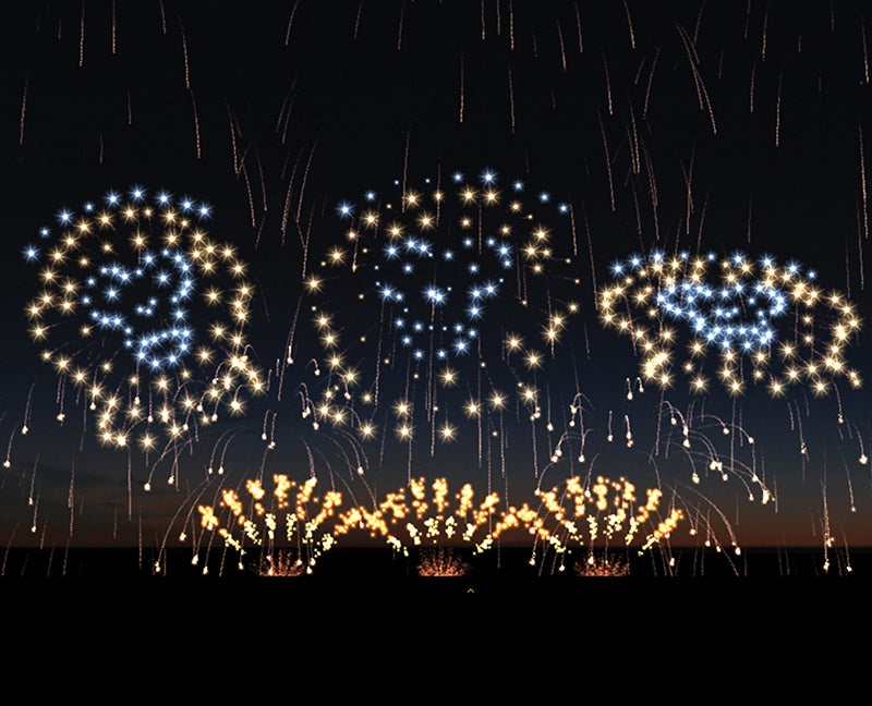 How Fireworks Inscribe The Sky