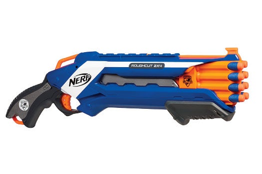 The Rough Cut 2x4 is the first Nerf gun that can fire two darts at once up to 75 feet. Its two ammo banks have separate pistons, so one pull of the trigger launches both darts at the same time.** Hasbro Nerf N-Strike Elite Rough Cut 2x4 Blaster** <a href="http://www.amazon.com/Nerf-N-Strike-Elite-Rough-Blaster/dp/B009T45XN2?tag=camdenxpsc-20&asc_source=browser&asc_refurl=https%3A%2F%2Fwww.popsci.com%2Fgear%2Fgoods-march-2013s-hottest-gadgets&ascsubtag=0000PS0000063944O0000000020230927100000%20%20%20%20%20%20%20%20%20%20%20%20%20%20%20%20%20%20%20%20%20%20%20%20%20%20%20%20%20%20%20%20%20%20%20%20%20%20%20%20%20%20%20%20%20%20%20%20%20%20%20%20%20%20%20%20%20%20%20%20%20">$20</a>