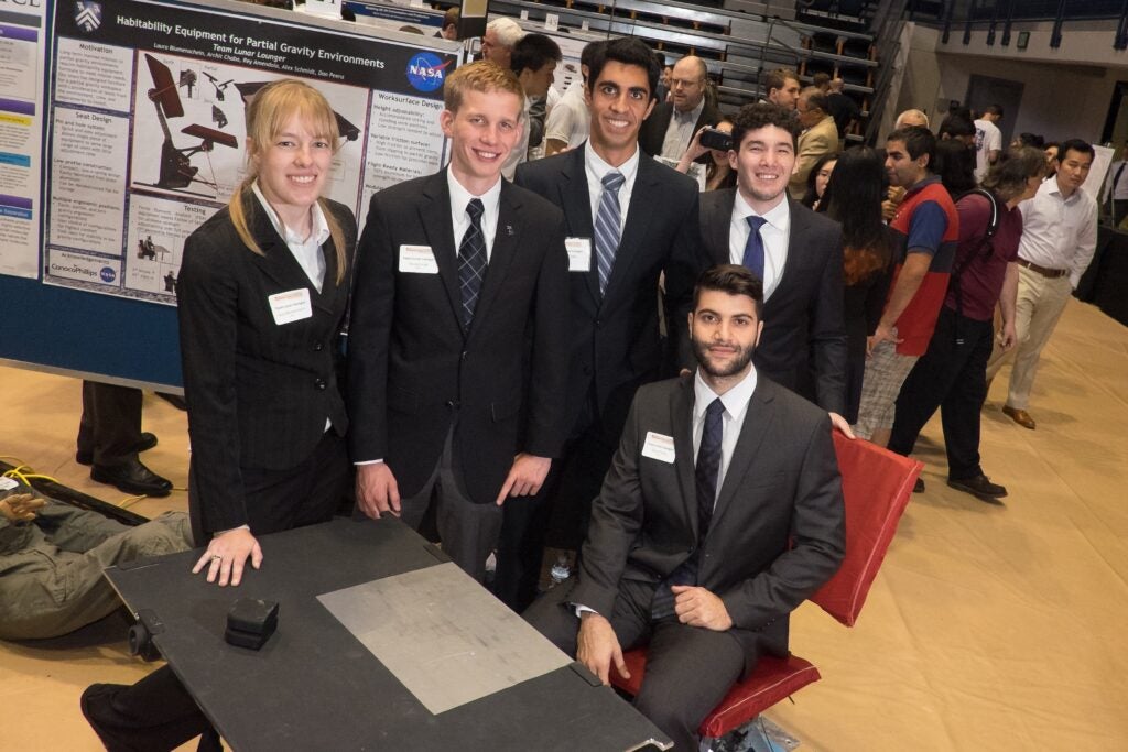 Rice University students, in collaboration with NASA, have designed prototypes of a simple and flexible set of furniture for future space habitats.