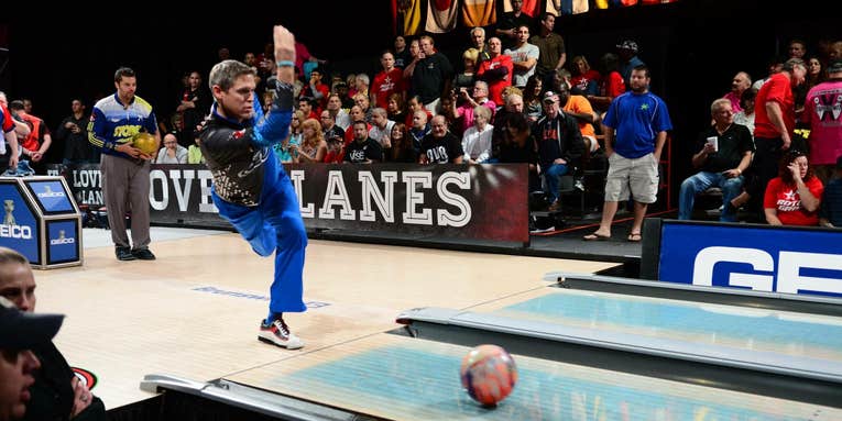 Blue Oil On Bowling Lanes Shows How You Roll