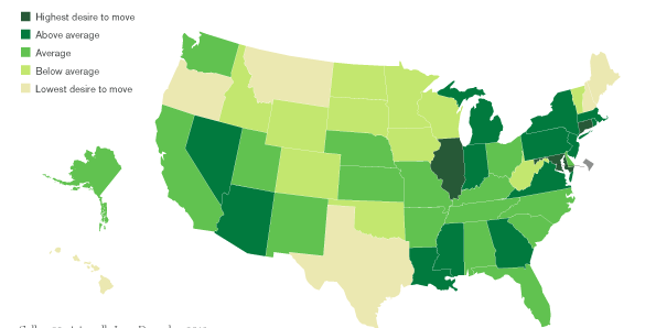 The States People Want To Get The Hell Out Of [Infographic]
