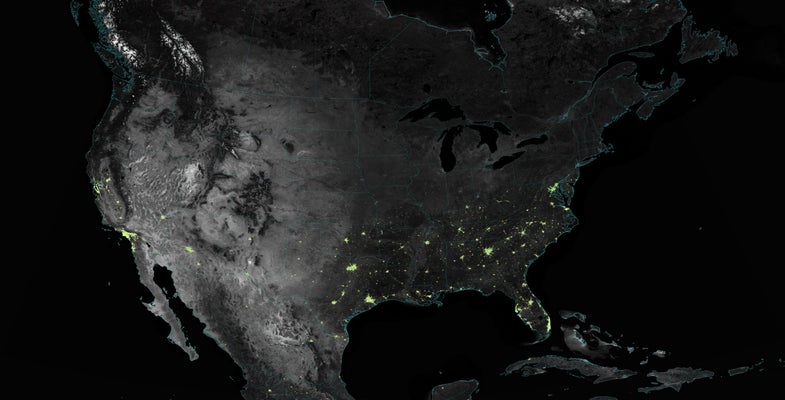 Satellite Images Show How Much More Light Americans Use During The Winter Holidays