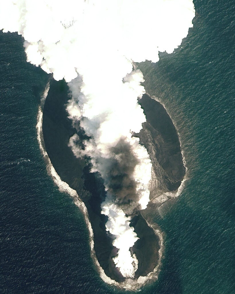 Two volcanic islands