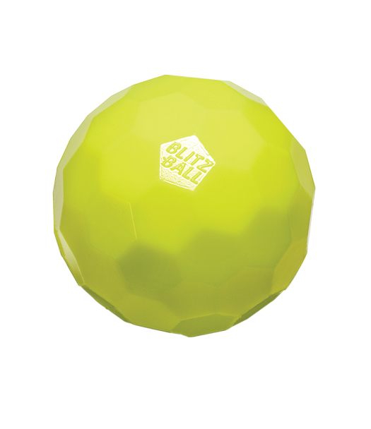 Pitchers will throw sharper curveballs with the Blitzball. The ball's 72 hexagonal faces exaggerate the spin the pitcher initiates, leading to breaks as wide as seven feet. <strong>College Hill Games Official Blitzball:</strong> <a href="http://www.collegehillgames.com/">$12/four</a>
