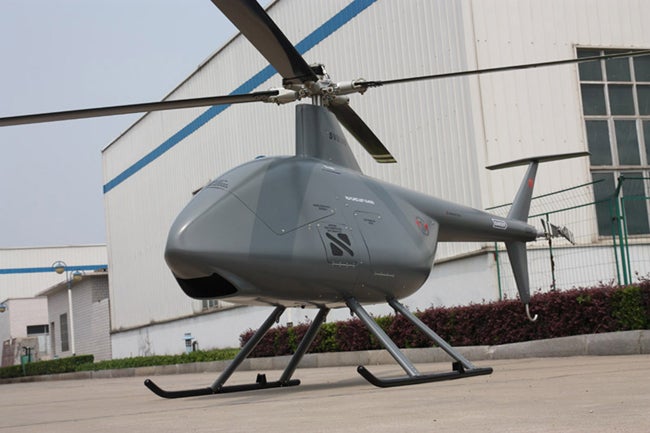 China drone SVU-200 robot helicopter helicopter on the ground