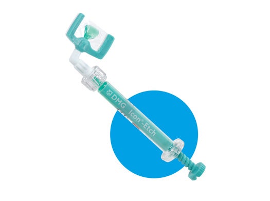 This applicator slides between teeth to strip enamel, followed by an applicator loaded with resin to strengthen the tooth.