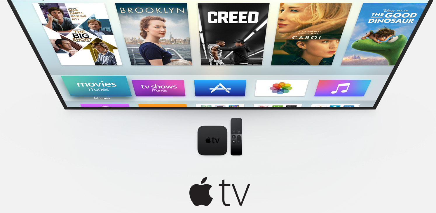 Apple TV ad on Apple.com