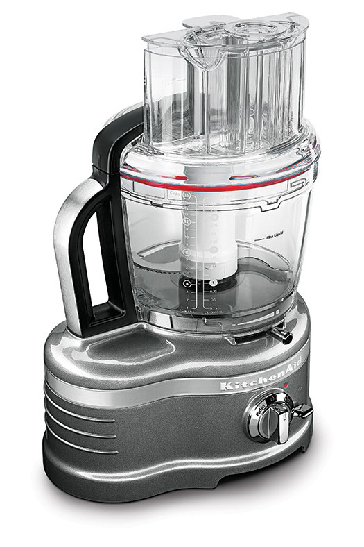 There's no need to push food through the Pro Line 16-Cup: It's the first home food processor to draw food in automatically. After a user throws ingredients into it, an angled blade in the dicing attachment drives the food through a steel grid to make eight-millimeter cubes. <strong>KitchenAid Pro Line Series 16-Cup Food Processor</strong> <a href="http://www.williams-sonoma.com/products/1564293/?catalogId=46&amp;bnrid=3120901&amp;cm_ven=Google_PLA&amp;cm_cat=Electrics&amp;cm_pla=Food_Processors&amp;cm_ite=KitchenAid_Pro_Line(R)_Dicing_Food_Processor%2C_Medallion_Silver_%7C_Williams-Sonoma&amp;srccode=cii_17588969&amp;cpncode=30-171206780-2">$650</a>