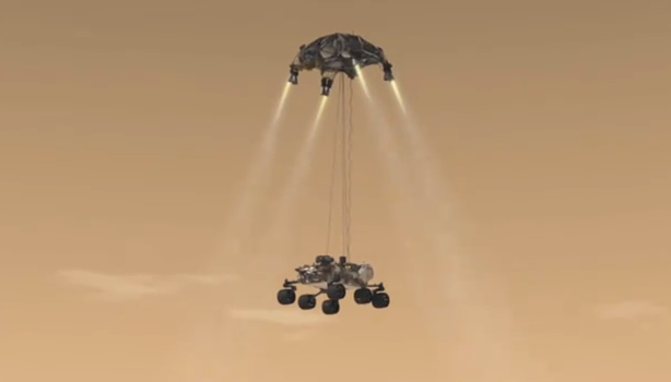 Dramatic Video Shows How New Mars Rover Will Land Using a Sky Crane