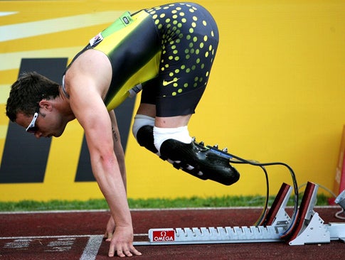 Oscar Pistorius's blade-shaped prosthetics were the focus of much debate. The International Association of Athletics Federations ruled him inelgible to compete in the Olympics, claiming his false limbs were an unfair advantage. In May, the Court of Arbitration for Sport overturned the ruling, though Pistorius's time trials eventually failed to win him a spot on the South African team.