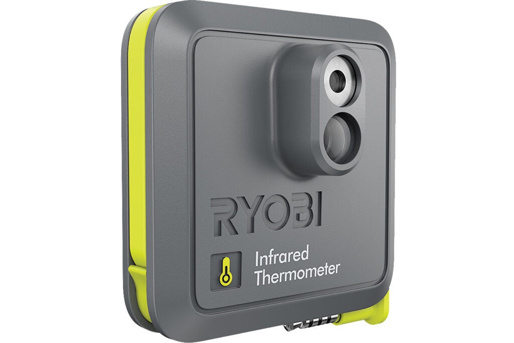 Ryobi's new tool plugs into a smartphone's audio jack, allowing it to measure temperatures from -22°F to 662°F—in real time, no less. <a href="http://www.homedepot.com/p/Ryobi-Phone-Works-Infrared-Thermometer-ES2000/205489746"><strong>$50</strong></a>