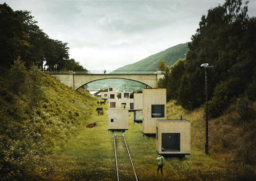 Swedish Firm Proposes Configurable Cities With Buildings that Roll Around on Rails