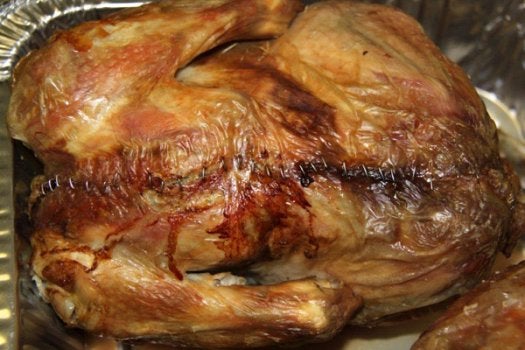 A team of veterinarians took it upon themselves to find the best way to stitch up your boneless, stuffed turkey for the holidays. The best solution, and the one pictured here? Surgical staples. Read more here.