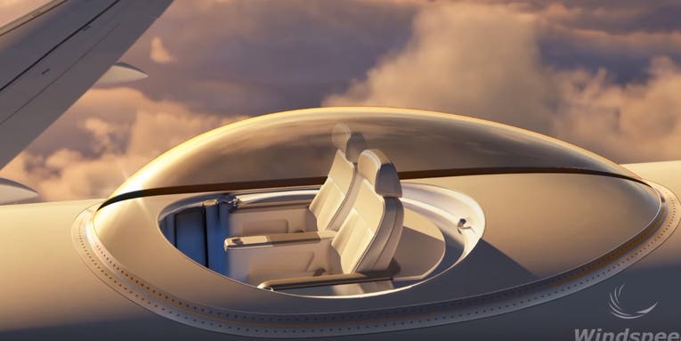 Sky Canopy Concept Is An Airplane With A Viewing Deck