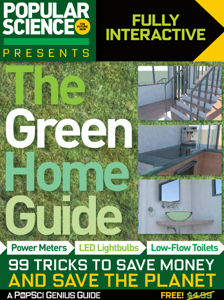 The cover of The Green Home Guide by Popular Science.