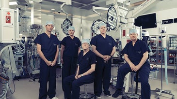 medical staff wearing scrubs in an OR