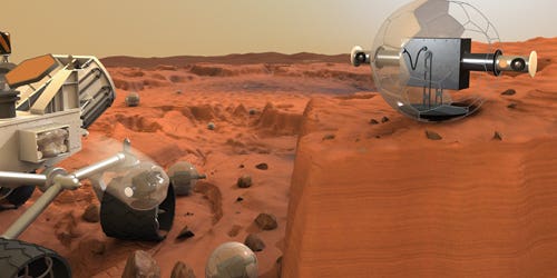 Inflatable Surveillance Balls for Mars