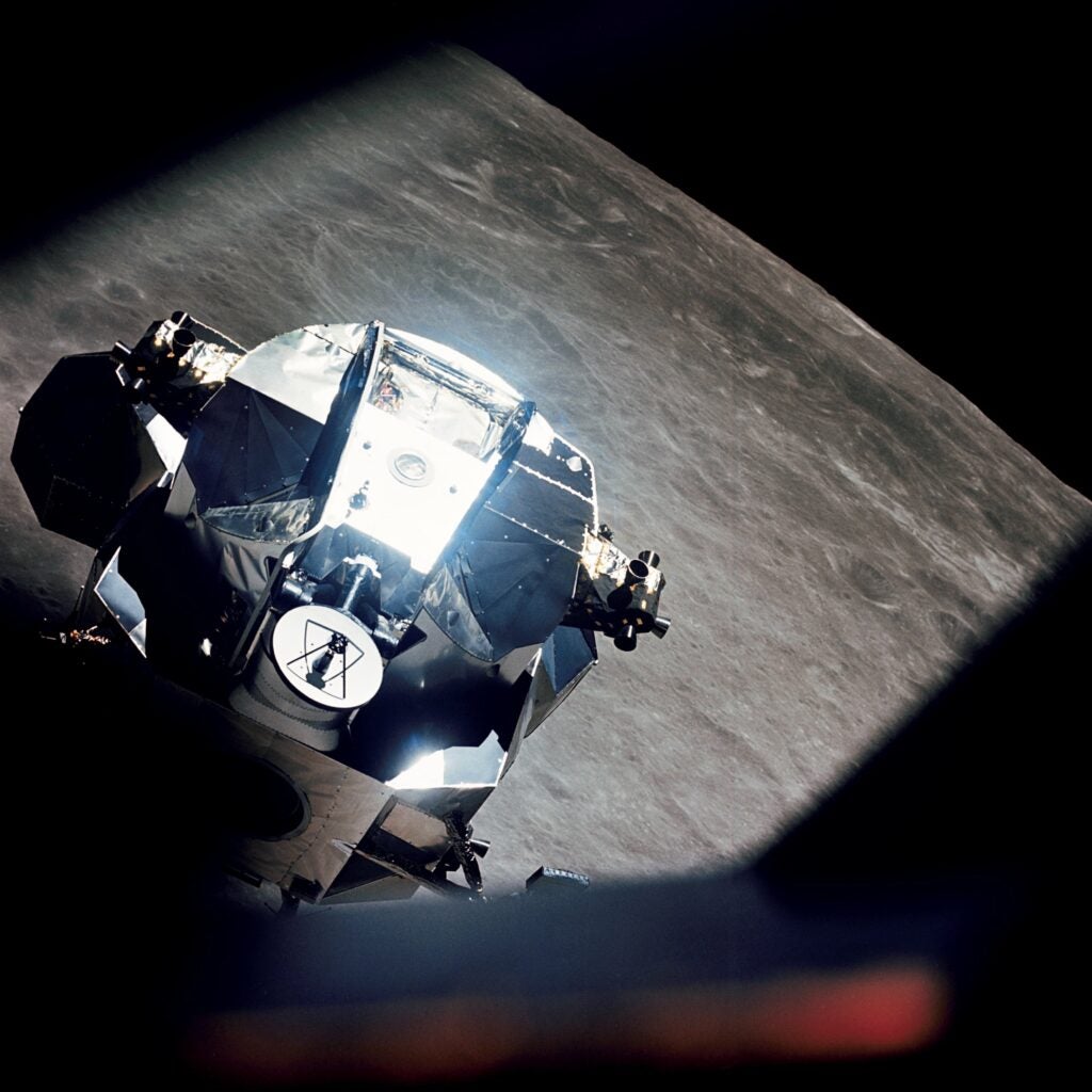 Lunar orbit rendezvous in action on Apollo 10.