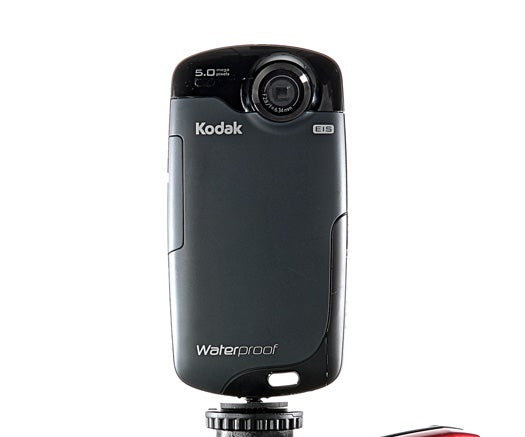 Shoot your every twist without worrying about the elements or blurry footage. Encased in watertight plastic, this Kodak is the first waterproof pocket camcorder to shoot in full 1080p, and its onboard image-stabilizing software helps steady shaky shots across rough terrain.<br />
<strong>Kodak PlaySport Video Camera $150;</strong> <a href="http://kodak.com">kodak.com</a>