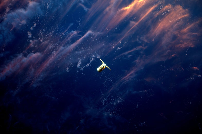 A spacecraft in the sunset, a gold telescope in bloom, and other amazing images of the week