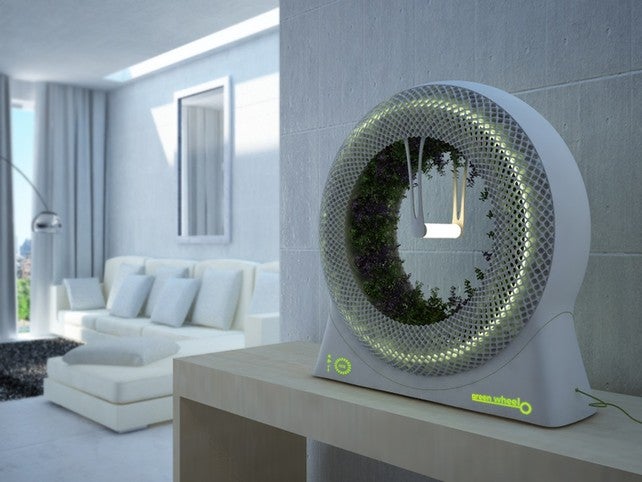This hydroponic wheel was actually, according to <a href="http://www.fastcodesign.com/1669892/nasa-inspired-garden-grows-plants-in-a-ferris-wheel">FastCoDesign</a>, thought up by NASA back in the 1980s as a way to grow plants in space. It was never actually made, for some reason, but designer Libero Rutilo brought it back in this mockup. Seems like it's work well in apartments as well!