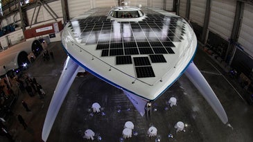 Largest-Ever Solar-Powered Boat Prepares for a World Tour