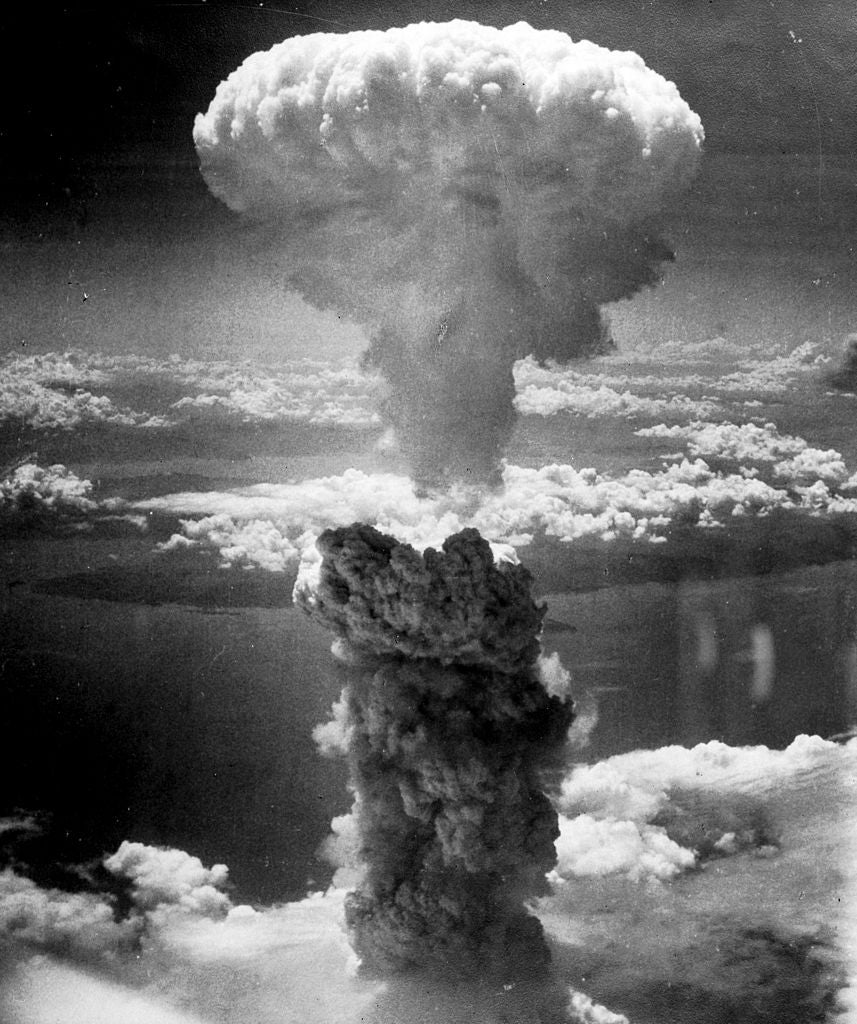 Mushroom Cloud As Seen By Bomber Over Nagasaki