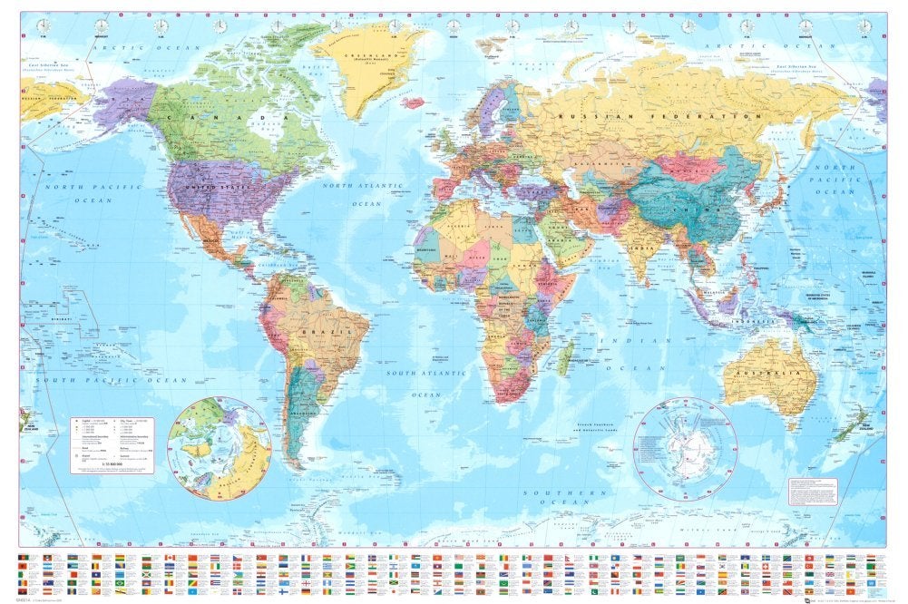 modern map of the world