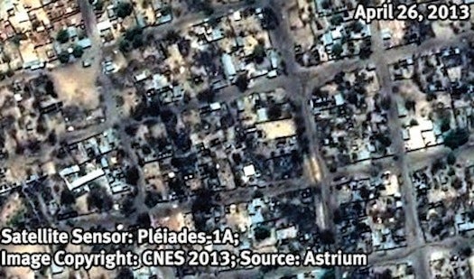 Satellite images Human Rights Watch analyzed show Baga, Nigeria, after the Nigerian army looked for insurgents in the town.