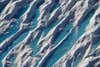 Meltwater in crevasses in southern Greenland