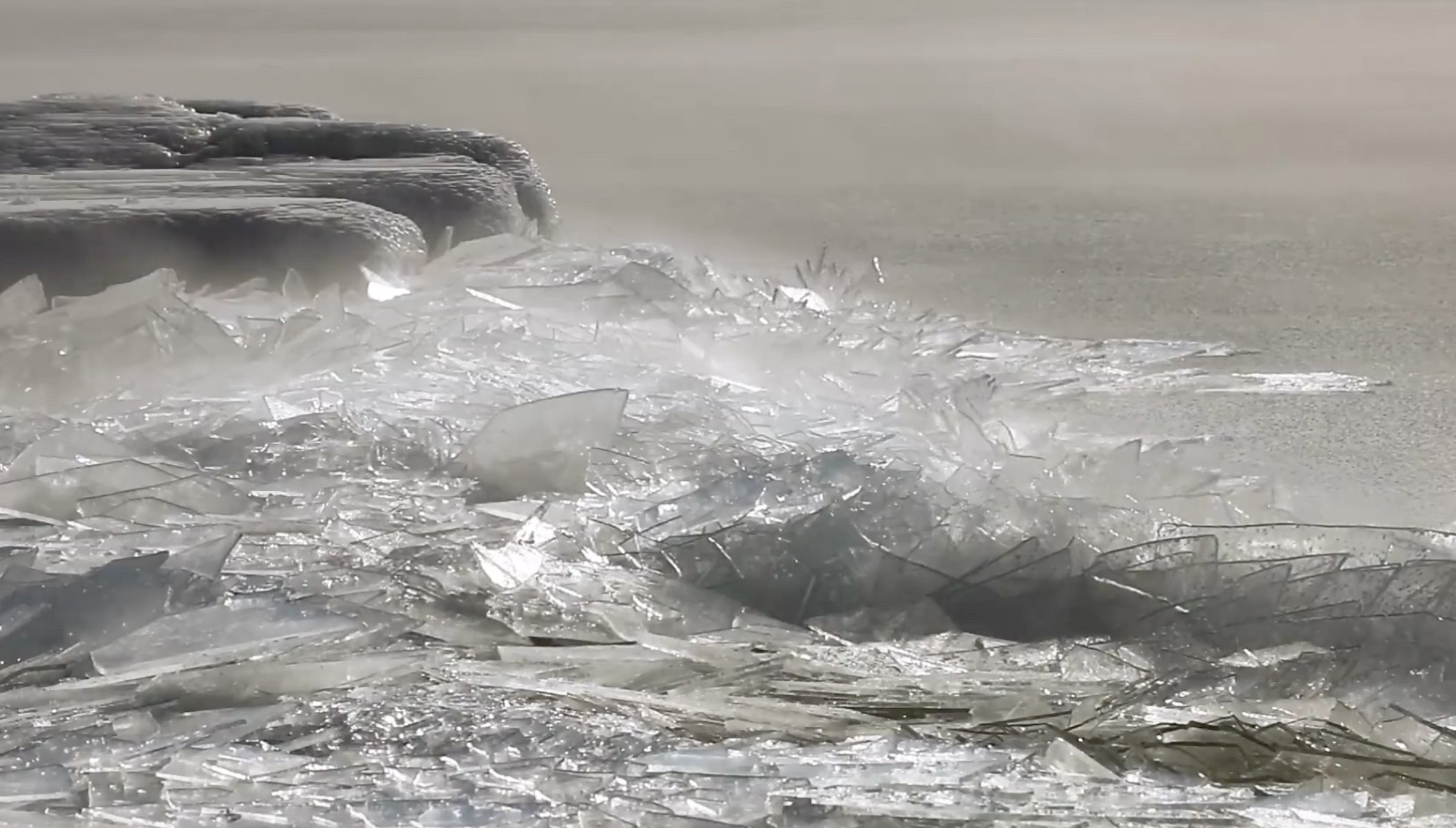 Why Lake Superior’s Ice Looks Like A Pile Of Broken Glass