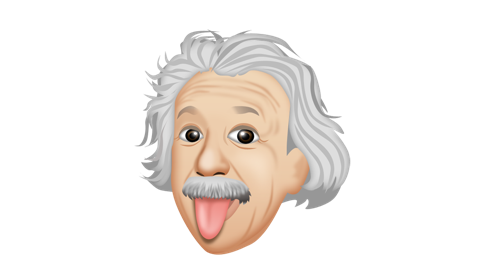 EinsteinMoji of Arthur Sasse's iconic Einstein photo