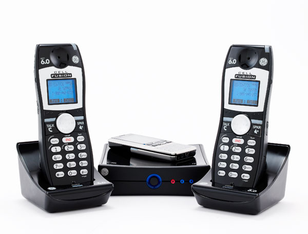 Answer your cellphone even if it's in the other room. The No Jack base connects to your cell over Bluetooth and sends calls to the two included cordless handsets from across the house. GE No Jack $100; <a href="https://ge.com">ge.com</a>