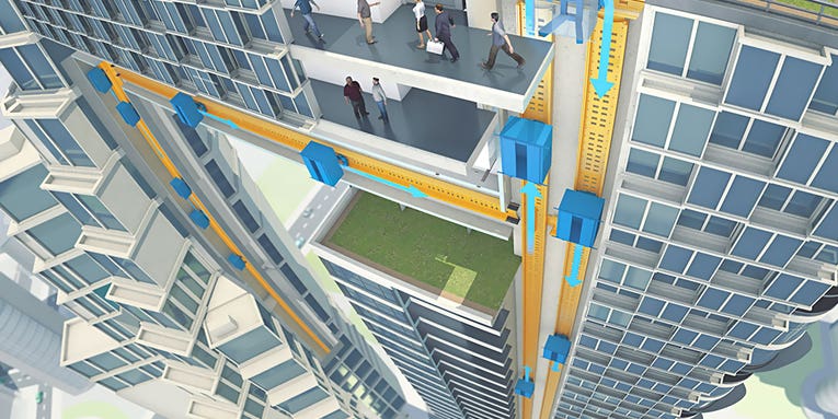 Magnetically Levitating Elevators Could Go Up, Down, And Sideways