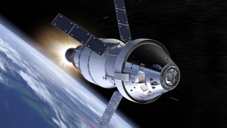 NASA is building a next generation <a href="https://www.nasa.gov/exploration/systems/orion/about/index.html">spacecraft</a> that will take astronauts even further into our solar system, including Mars. New <a href="http://blogs.esa.int/atv/2015/11/20/new-artist-impressions-of-orion-with-service-module/">illustrations</a> of what Orion might look like were recently uploaded to NASA's flickr account. The silver spacecraft will likely hold four astronauts.