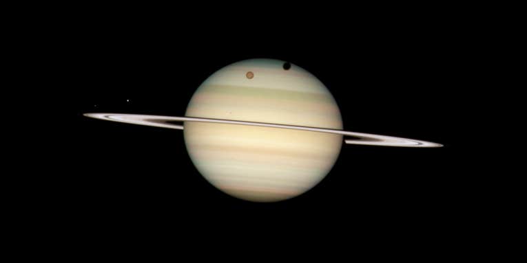 Saturn’s Rings And Moons May Have Been Born When Dinosaurs Roamed The Earth