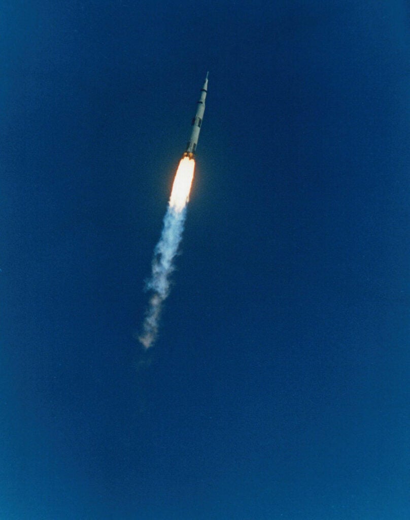 Apollo 8 going into orbit