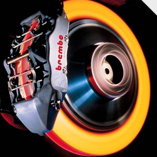 MIGHTY MIGHTY BREMBOS<br />
A set of top-end brakes can cost half the price of a new engine.