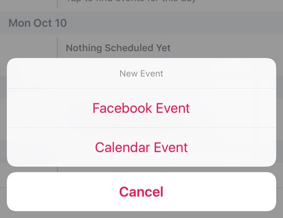 You Can Now Use Facebook As Your Calendar App