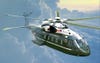 The Presidential Helicopter Marine One Drawn In Flight