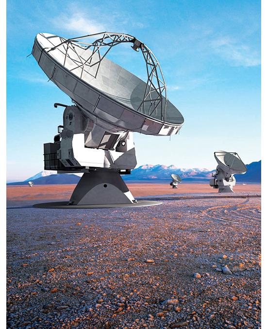 The Atacama Large Millimeter Array (ALMA) in the Chilean Andes, the most powerful radio-telescope array on the planet, powered up its first three antennas earlier this year. By 2013, engineers should finish installing at least 60 more of the 39-foot-diameter, 100-ton dishes (plus four smaller dishes). Together they will capture the narrow spectrum of radiation that can pass through interstellar dust clouds, thereby allowing scientists to observe, among other things, the gravitational collapse that initiates the birth of stars and the red-shifted radiation emitted 10 billion years ago from the far reaches of the universe. <a href="http://almaobservatory.org/">almaobservatory.org</a> See more at the Best of What's New 2010 site. <strong>Jump To:</strong>