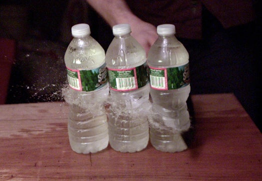 Slow-Motion Video: We Slice Through Bottles and Cans