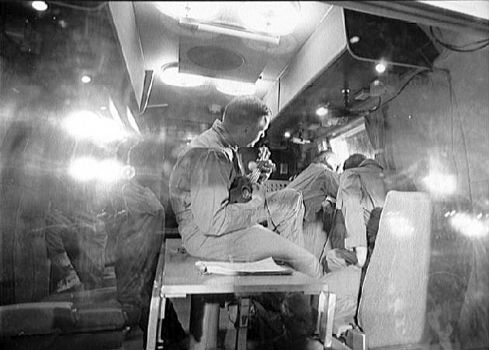 Armstrong playing the ukulele while in quarantine after Apollo 11's splashdown. At this point on July 27, the crew had been moved to Ellington Air Force Base.