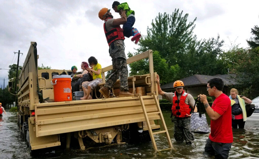 Texas National Guard rescues stranded Houston residents