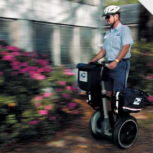 EXPRESS DELIVERY Chris Pesa is one of several Tampa mail carriers who put Segway through a real-life test.