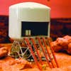 A scale model of a student-designed Mars habitat